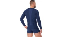 Мужская термофутболка Brubeck Active Wool черная