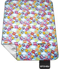 Флисовое одеяло для пикника 180х210 см Spokey PICNIC OWL