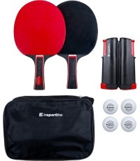 Galda tenisa komplekts inSPORTline Ekholm - Tīkls, 2 airi, 4 bumbiņas