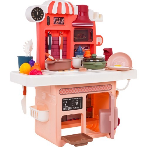 Kitchen with Light and Sound Function Pink