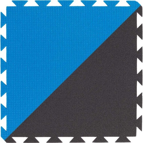 Grīdas segums Yate, 43x43x1,0 cm, melns/zils