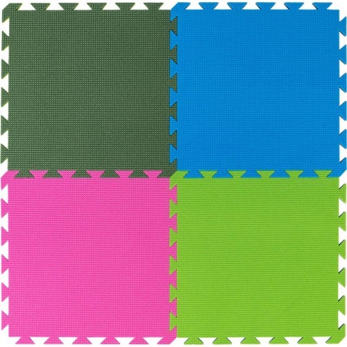 Floor Covering Yate, 43x43x1.0cm, Black/Blue