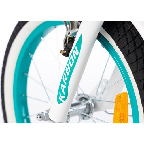 Velosipēds Karbon Kitty 16 turquoise-white