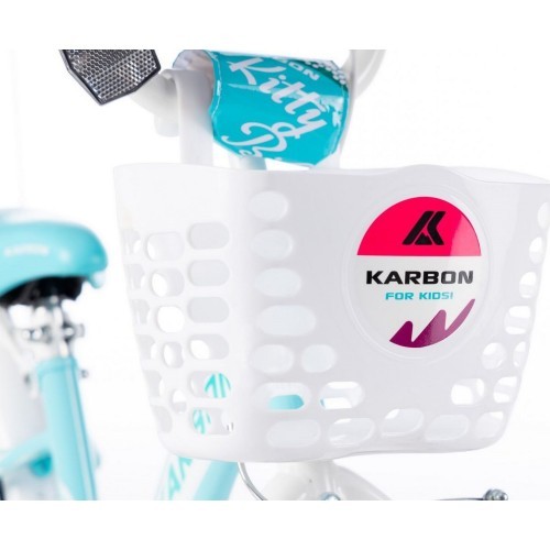 Velosipēds Karbon Kitty 16 turquoise-white