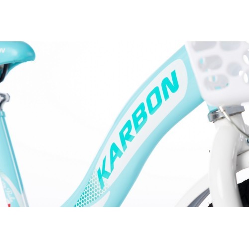 Karbon Kitty 16 bike turquoise-white