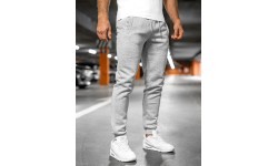 J.Style Men's Pants Grey 68XW01-2