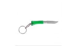 Opinel Colorama 02 inox grab green keychain knife