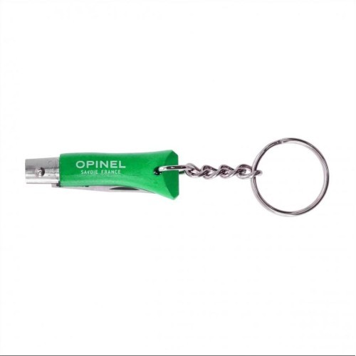 Opinel Colorama 02 inox grab green keychain knife