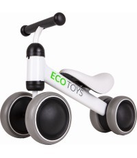 Балансировочный велосипед Eco Toys Practise, белый