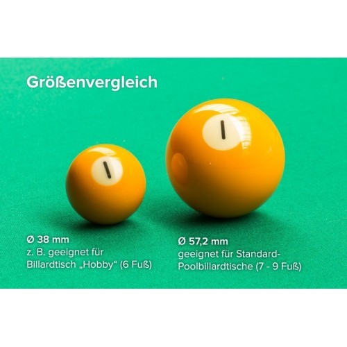 Pool Ball Set Dynamic Billiard Classic A-quality, 38mm