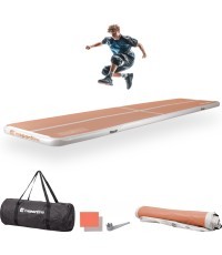 Inflatable Exercise Mat inSPORTline Airstunt 500 x 100 x 10 cm Mocha Mousse
