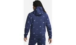 Nike Club+ BB PO Hoodie Fleece vīriešu džemperis, zils FB7434 410