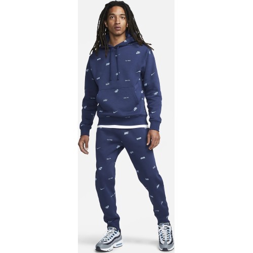 Nike Club+ BB PO Hoodie Fleece vīriešu džemperis, zils FB7434 410