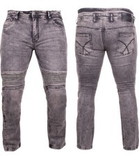 Vīriešu motocikla džinsi BOS Micas - Acid Black