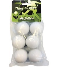 Мяч для настольного футбола настольный Buffalo, белый, 36мм, 6шт.