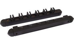 6 nūju turētājs Buffalo, melns