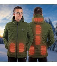 Vīriešu apsildāma jaka W-TEC HEATborg - Khaki