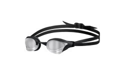 Arena Cobra Core Swipe Mirror peldbrilles, sudraba un melna krāsa