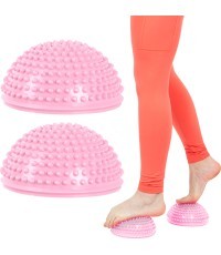 Балансировочный и массажный коврик для ног inSPORTline Uossia - Light pink