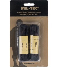 ЧЕРНЫЕ ШНУРКИ ИЗ ХЛОПКА 140 СМ