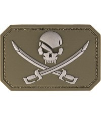 OD PVC SKULL W.SWORDS 3D PATCH W.HOOK&LOOP CLOS.