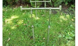 Makšķeres turētājs Zfish, nerūsējošais tērauds, 50–90 cm