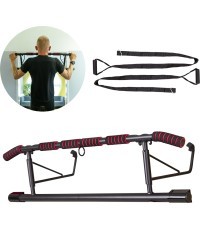 Durvju rāmja šķērssija ar treniņu siksnām inSPORTline HR5003 70-92cm (līdz 200kg)