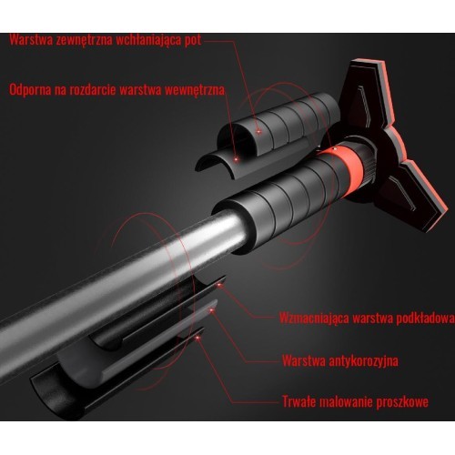 Дверной турник DD400 65-100 см HMS