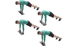 Push-up dēlis HMS PU10 sarkans