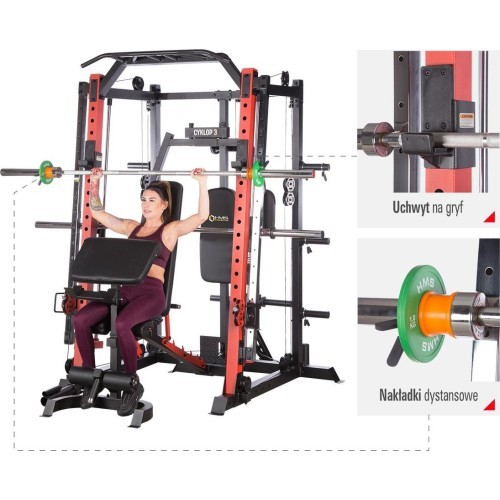 Semi Commercial Smith Machine HMS Premium Cyklop 3