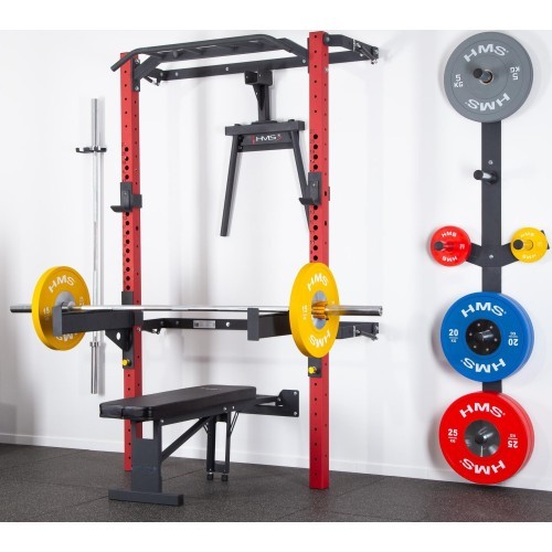 KLT22 MULTIFUNCTIONAL FOLDING POWER RACK RED HMS