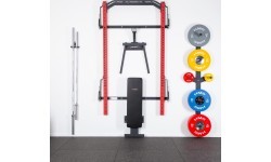 KLT22 MULTIFUNCTIONAL FOLDING POWER RACK RED HMS