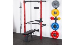 KLT22 MULTIFUNCTIONAL FOLDING POWER RACK RED HMS