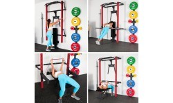 KLT22 MULTIFUNCTIONAL FOLDING POWER RACK RED HMS