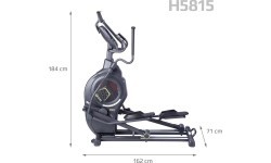 Puskomerciāls gaisa-magnētiskais eliptiskais trenažieris H5815 HMS Premium