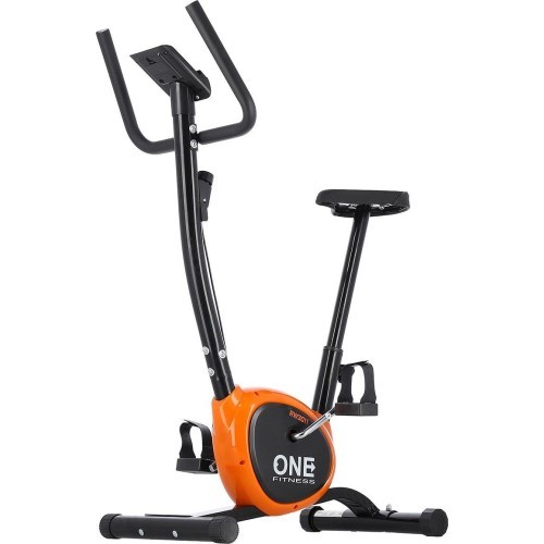 Велотренажер One Fitness Rw3011, черно-оранжевый
