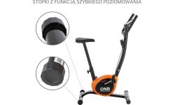 Velotrenažieris One Fitness Rw3011, melni oranžs