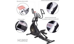 H1802 MAGNETIC ELLIPTICAL TRAINER SEMI COMMERCIAL HMS PREMIUM