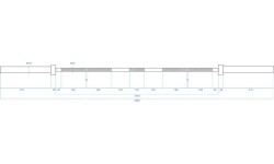 GO700 OLYMPIC BAR WITH LOCK JAW HMS