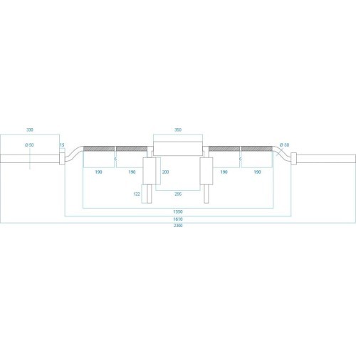 Curl Olympic Bar HMS GOL320 220cm