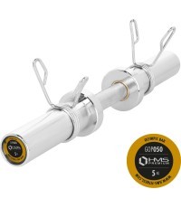 GOP050 (+ ПРУЖИННЫЕ ЗАЖИМЫ) ОЛИМПИЙСКАЯ КОРОТКАЯ ШТАНГА 5КГ 50СМ HMS