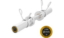 Īsais olimpiskais stienis GOP050 ar atsperu fiksatoriem, 5 kg, 50 cm, HMS