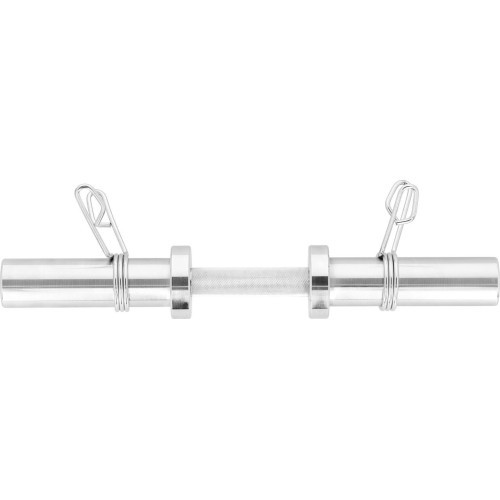 Īsais olimpiskais stienis GOP050 ar atsperu fiksatoriem, 5 kg, 50 cm, HMS