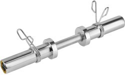 GOP050 (+SPRING CLIPS) OLYMPIC SHORT BAR 5KG 50CM HMS