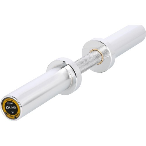 GOP050 (+SPRING CLIPS) OLYMPIC SHORT BAR 5KG 50CM HMS
