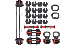 Regulējamo hanteļu komplekts SGR18 Pro Set 3in1 20 kg HMS