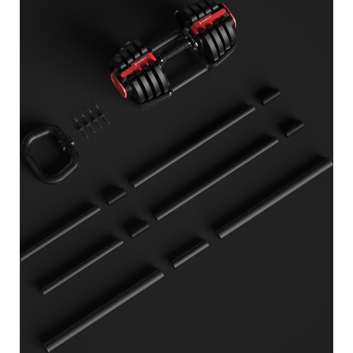 SGR18 PRO SET 3IN1 ADJUSTABLE DUMBBELLS 20 KGS HMS