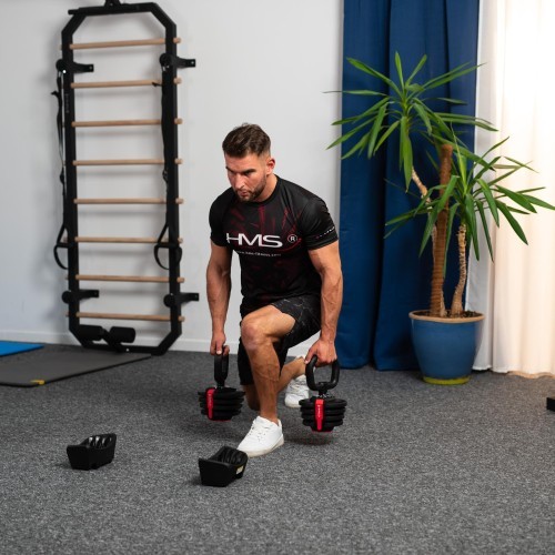 SGR18 PRO SET 3IN1 ADJUSTABLE DUMBBELLS 20 KGS HMS