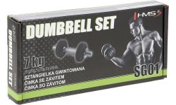 Vītņota hantele SG01 7 kg