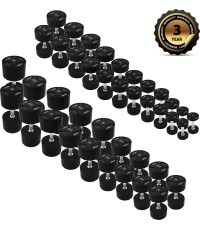 HPC SET SET OF POLYURETHANE Dumbbells 2 x 2.5 - 50 KG CPU (1050 KG) HMS